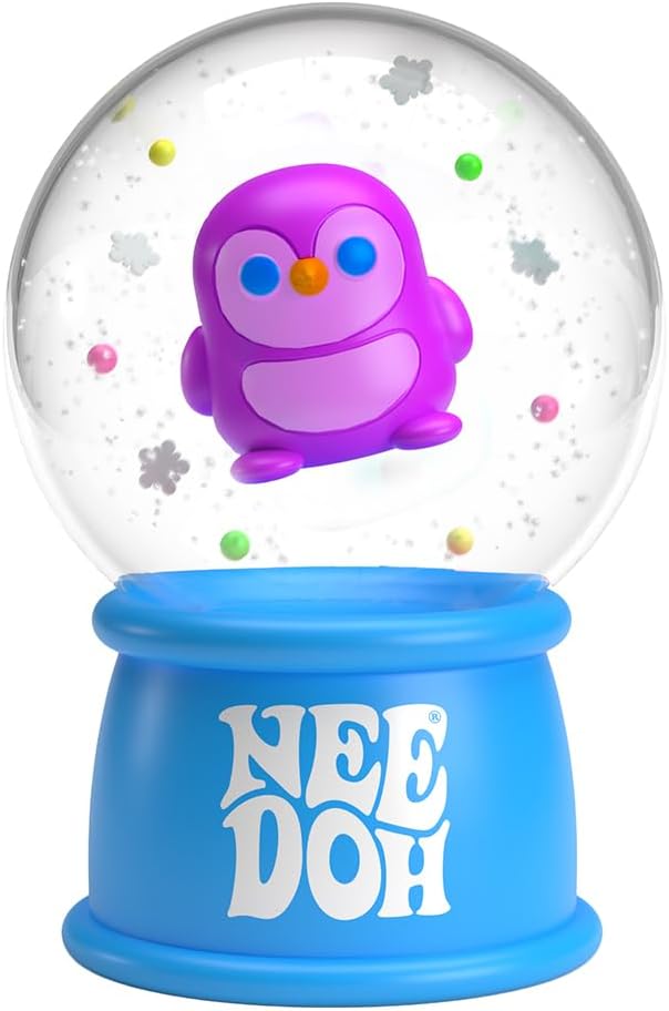 Squishmas Squish N' Snow Globes - Christmas Squeeze Toy - Assorted Colors - Ages 3 to Adult (Pack of 1) X1